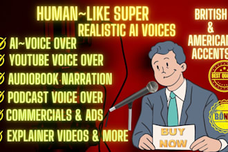 generate high quality enhanced male and female ai voices for any project