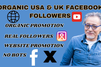 grow your facebook page and ig followers targeting USA and UK to boost sales