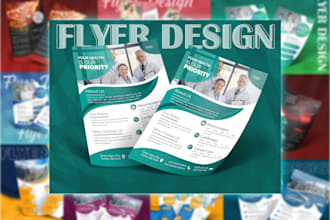 design professional flyer, one pager and marketing materials