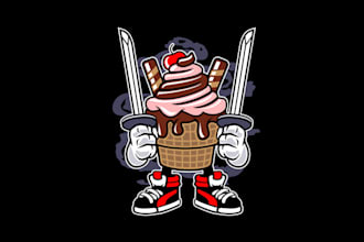make fantastic ice cream and ninja logo