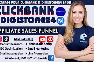 setup complete clickbank affiliate marketing digistore24 for passive income sale