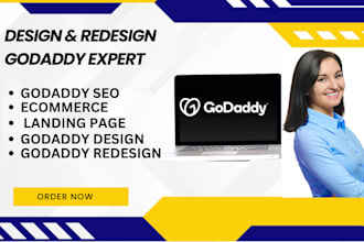 godaddy website design godaddy website redesign develop godaddy, landing page