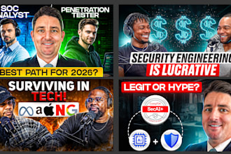 make tech, cybersecurity, finance podcast thumbnail with in 3hrs