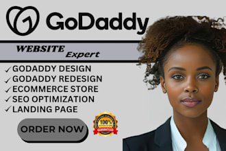 godaddy website design ,godaddy redesign and landing page