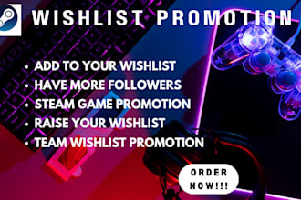 steam game promotion, online PC game marketing, roblox game , steam wishlist