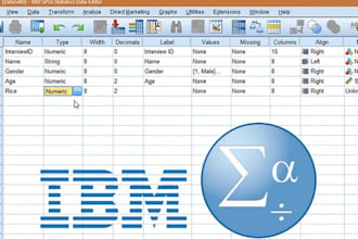 do data analysis for you using IBM spss