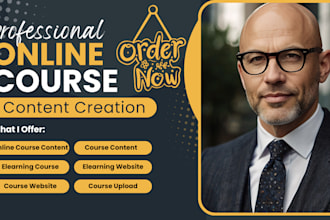 create or redesign your online course powerpoint presentation, course slide, ppt