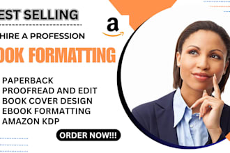 amazon KDP paperback book formatting ebook publishing typesetting book editing