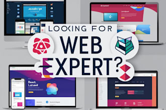 build web application with react js, next js, laravel and node js