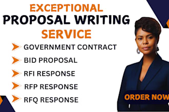 write rfi rfp rfq response government contract and bid proposal