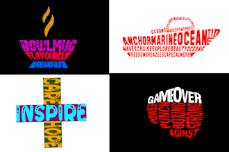 make custom word cloud, word art and typography design