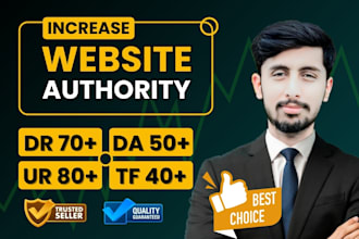 increase domain rating ahrefs DR domain authority moz da majestic tf