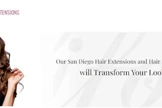 design hair extension hair extension store beauty website shopify store