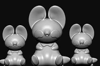 sculpt a 3d toys, 3d head model, 3d character, funko pop, for 3d printing