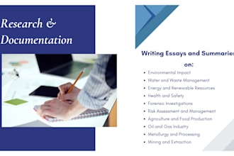 do research and write summaries or essays