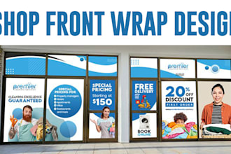 design any shopfront vinyl decal graphic design