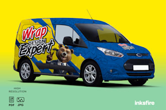 do an eye catching vehicle wrap within 24 hours