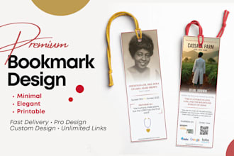 design premium stunning custom bookmark designs for brand