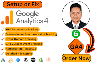 setup google analytics 4, ga4 ecommerce tracking, conversion tracking by GTM