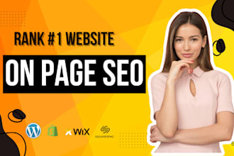 do on page SEO for wordpress wix shopify  squarespace
