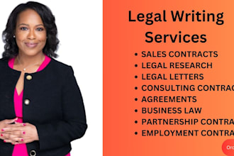 review and improve legal documents, legal contract and agreements as your lawyer