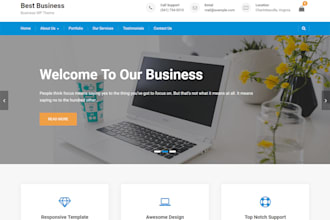 create a profile business website showcasing your  company