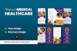 create a business flyer or brochure for healthcare and medical home care