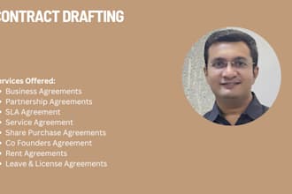 draft and review contracts with unlimited reviews