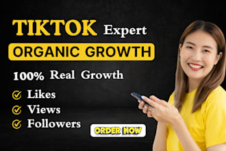 do tiktok account organically like, followers and views grow