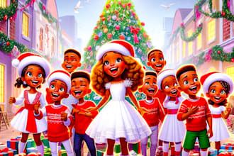 do african american christmas children book illustration