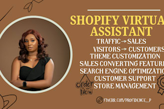 be your shopify virtual assistant and store manager, shopify website design