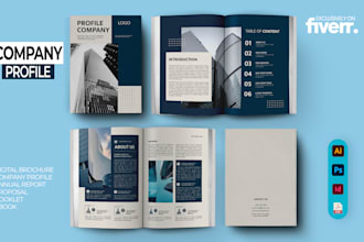 design digital brochure, company profile,annual report, proposal, booklet, ebook