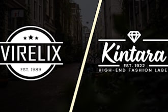 do professional, classic, minimalist, retro vintage business logo design