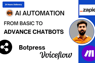 automate your repetitive tasks with zapier, voice flow, botpress, make, stack ai