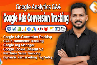 setup ads conversion tracking, ga4 ecommerce tracking, ga4 server side tracking