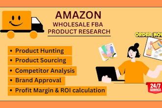be your expert amazon fba wholesale VA for product research and sourcing