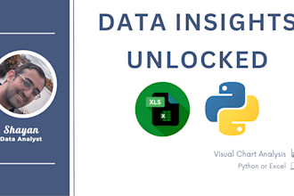 help analyze and visualize data using python power bi excel