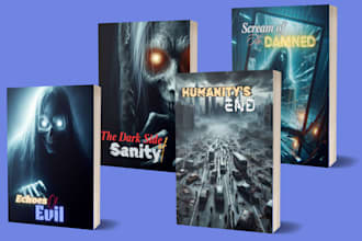 do book cover design horror book cover kindle cover paperback audiobook cover