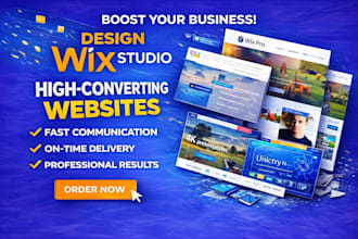 design or build wix studio website or redesign wix studio business website