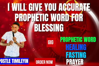 give you prophetic word of blessing
