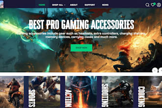 design game shopify store video game store pokemon website trading card store
