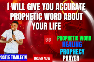give you prophetic word about your life