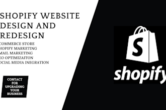 set up and design a professional shopify store with custom features