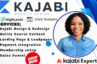 kajabi website design, kajabi online course, kajabi sales funnel, landing page