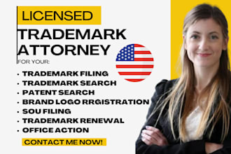 do trademark filing trademark renewal sou filing as your licensed attorney