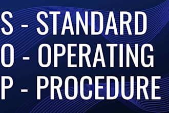 write technical sops, manual policy standard operating procedure, user guide