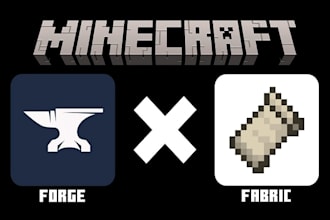 code custom mod for fabric, forge and porting of mods