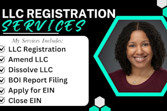 register US llc, dissolve llc, amend llc, apply for ein, close ein, boi report