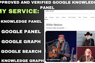 create and verified google knowledge panel, knowledgepanel for any category