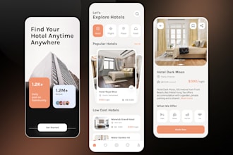 develop hotel aggregator app, flight booking app, travel booking app